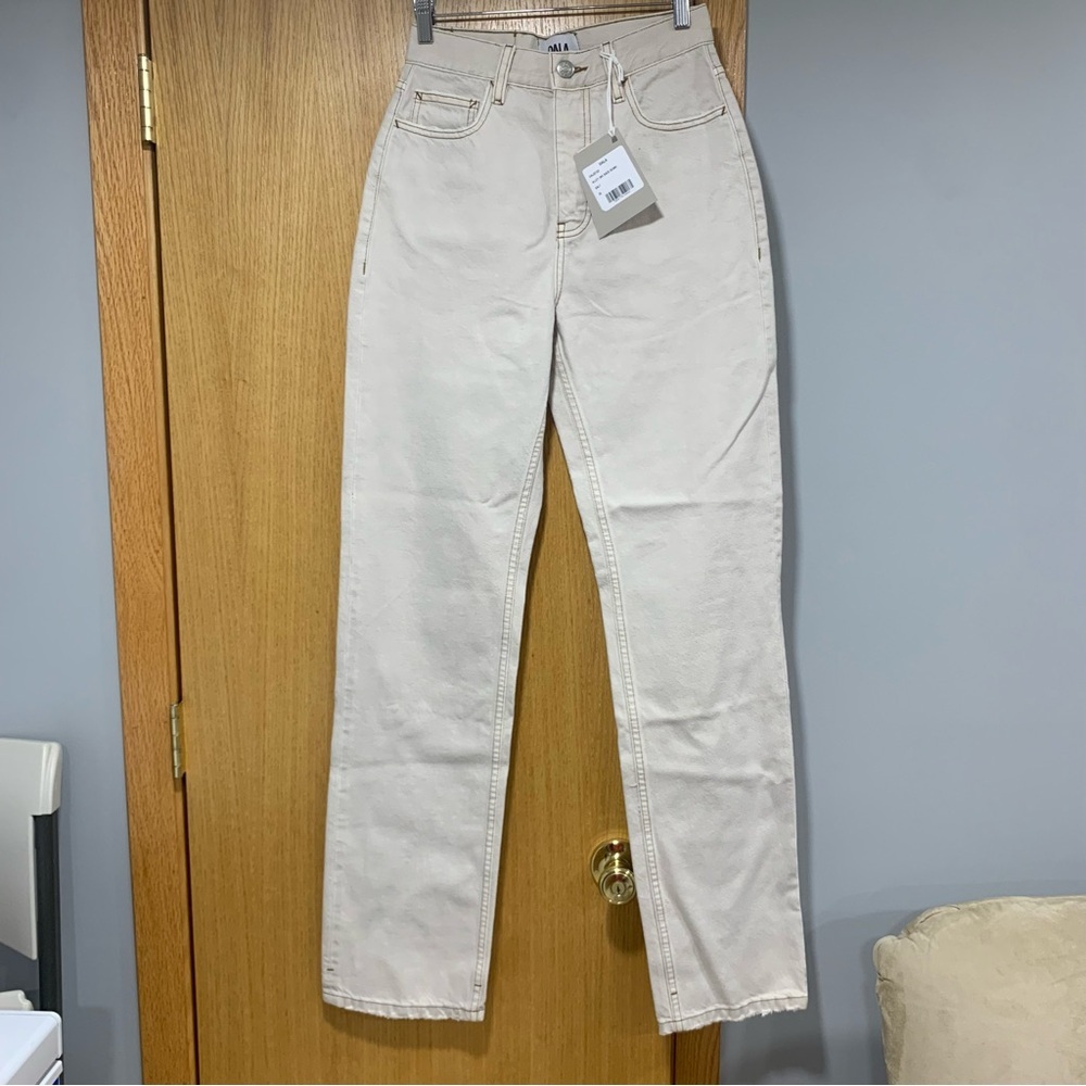 Dala Alley Women's Cream Colored Jeans - Size 25